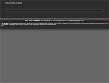 Tablet Screenshot of mahek.com